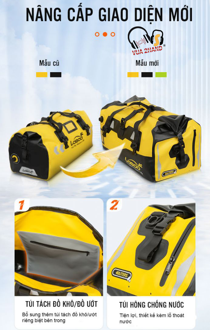 Túi LOBOO chống nước 40/66/90L